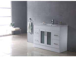 Мебель для ванны blanca 120, mdf белый, 120x46x86 cm