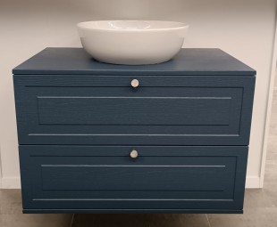 Мебель для ванной savini due aphrodite 80, под накладной умывальник, синий
