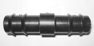 Соединитель пластиковый для капельного полива d 16x16 mm