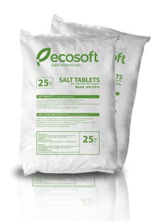Соль таблетированная ecosil, мешок 25 kg