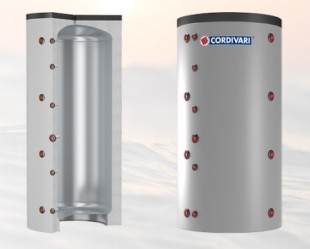 Теплоаккумулятор для систем отопления, в изоляции, cordivari puffer vc, 5000 l