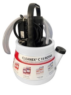 Насос для промывки теплообмеников cleanex c15 rotax, бак на 15 l