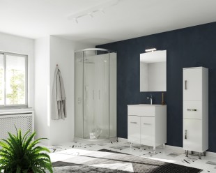 Комплект мебели для ванной savini due madrid - мебель, умывальник, белый, 60 cm