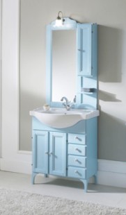 Мебель для ванны savini due eleonora, decape синий, 85 cm