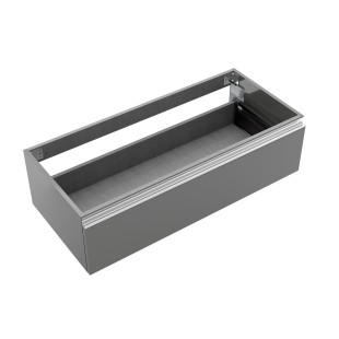 Мебель для ванны salgar spirit 1000, база, подвесная, 1 выдвижной ящик, серый, 99,7x27x45 cm