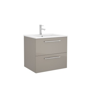 Мебель для ванны salgar fussion chrome 600, база, 2 выдвижных ящика, taupe, 59,8x45x54 cm