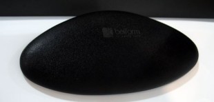 Подголовник для ванны belform, пластиковий, черный, 33x15 cm