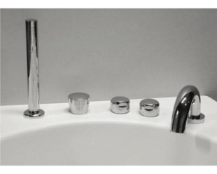Смеситель для ванны belform high flow, встроенный, наполнение обычное, хром