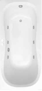 Гидромассажная акриловая ванна (s1) belform liria, 170x80 cm
