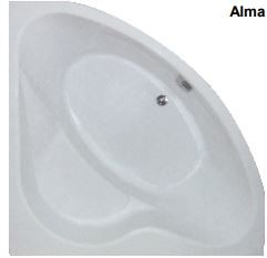 Симметричная акриловая ванна belform alma, 140x140 cm