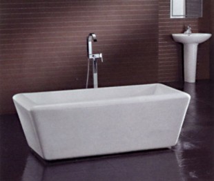 Отдельностоящая акриловая ванна kroner square, прямоугольная, 186x89x58 cm