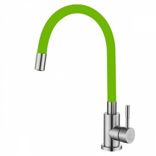 Смеситель для кухни с гибким гусаком VENTA VA3010E-green цвет: зеленый